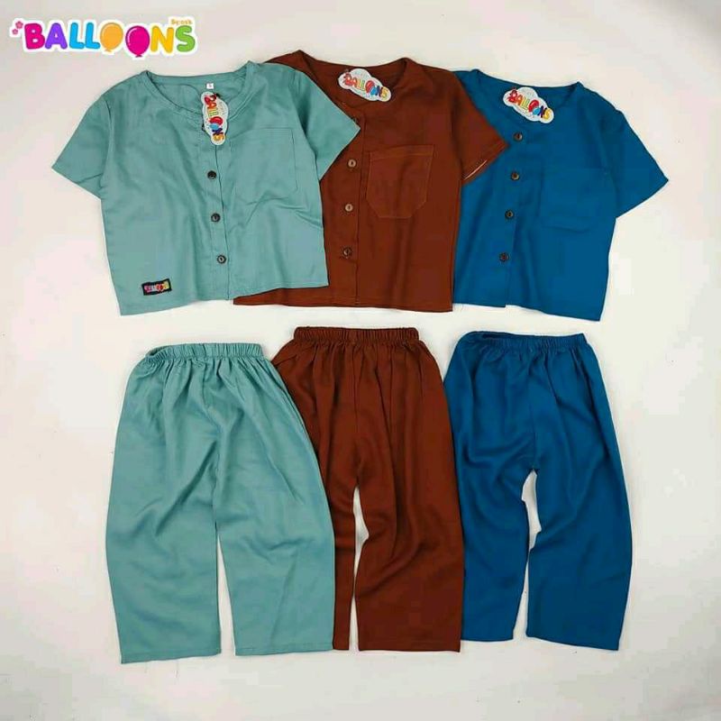 Dara Set Baju Anak Laki-Laki Perempuan By Balloons