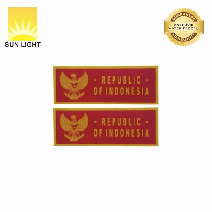 

STIKER SIGN PLAT REPUBLIC OF INDONESIA MERAH