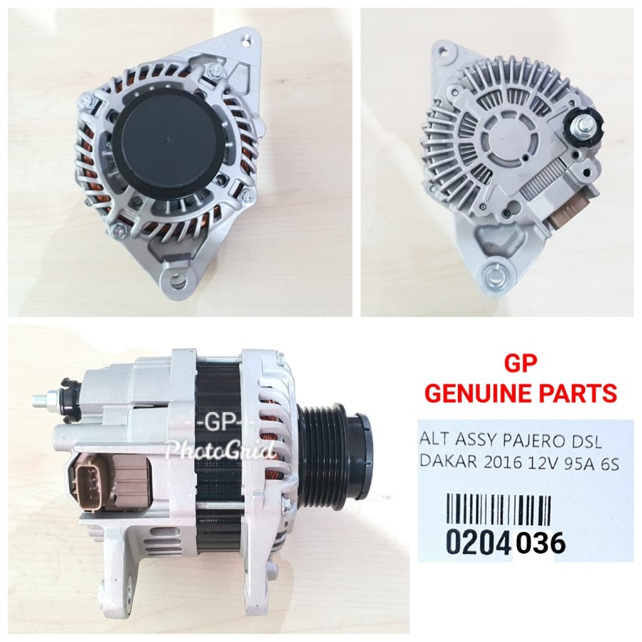 Dinamo Alternator Pajero Sport Dakar diesel 2010 ke atas 12V 95A 6