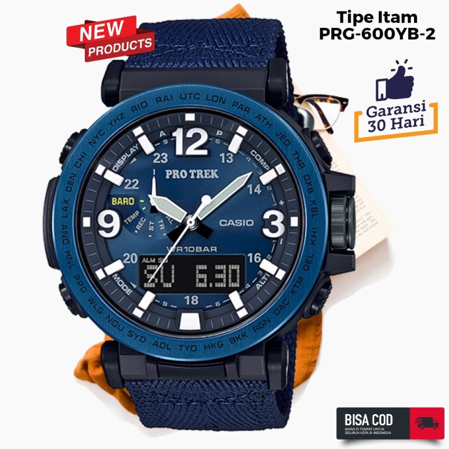 Diskon Jam Tangan Casio G-Shock Pro Trek Tipe PRG-600YB-2 Quartz Strap Canvas Jam Tangan Pria Brande