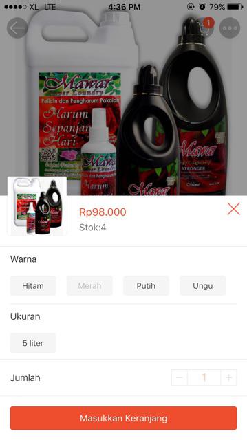 Mawar Super Laundry Original new Bottle Ekstra 10% Varian 5 Liter