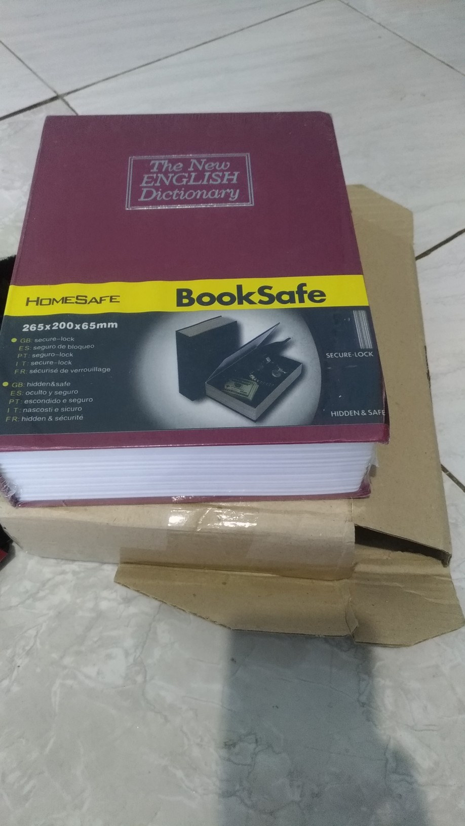 Berangkas Buku Ukuran Jumbo Besar Big Size Brankas Berankas Brangkas Safe Lock Box Penyimpanan Uang