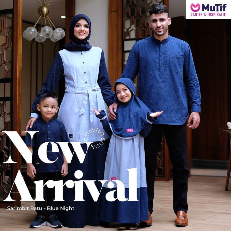 Sarimbit terbaru gamis dan koko lengan panjang mutif Raja&ratu