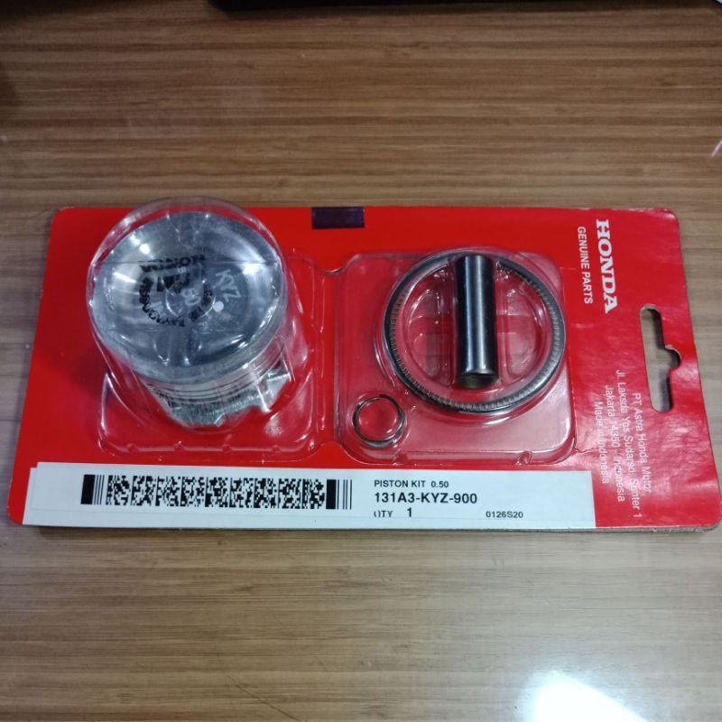 PISTON RING SEHER KIT KYZ SUPRA X 125 HELM IN BLADE 125 FI INJEKSI SIZE OS STANDAR STD 50 100 ORIGINAL ORI ASLI HONDA AHM-50/0.50