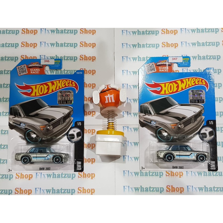 Hot Wheels BMW 2002 - SILVER FACTORY SEALED US CARD