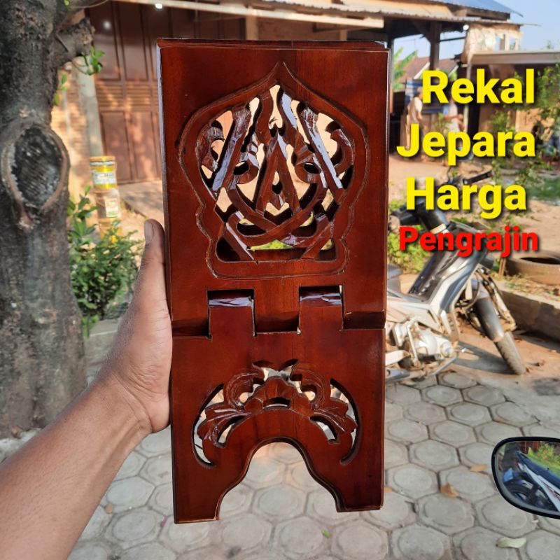 Rekal Al Quran | Motif Iqro' &amp; Bunga | Asli Jepara | Kwalitas Premium