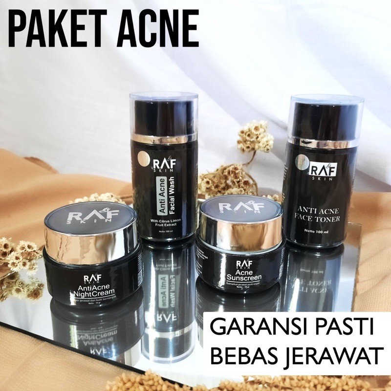 RAF SKINCARE ACNE.PKET ACNE.CREAM JERAWAT BPOM