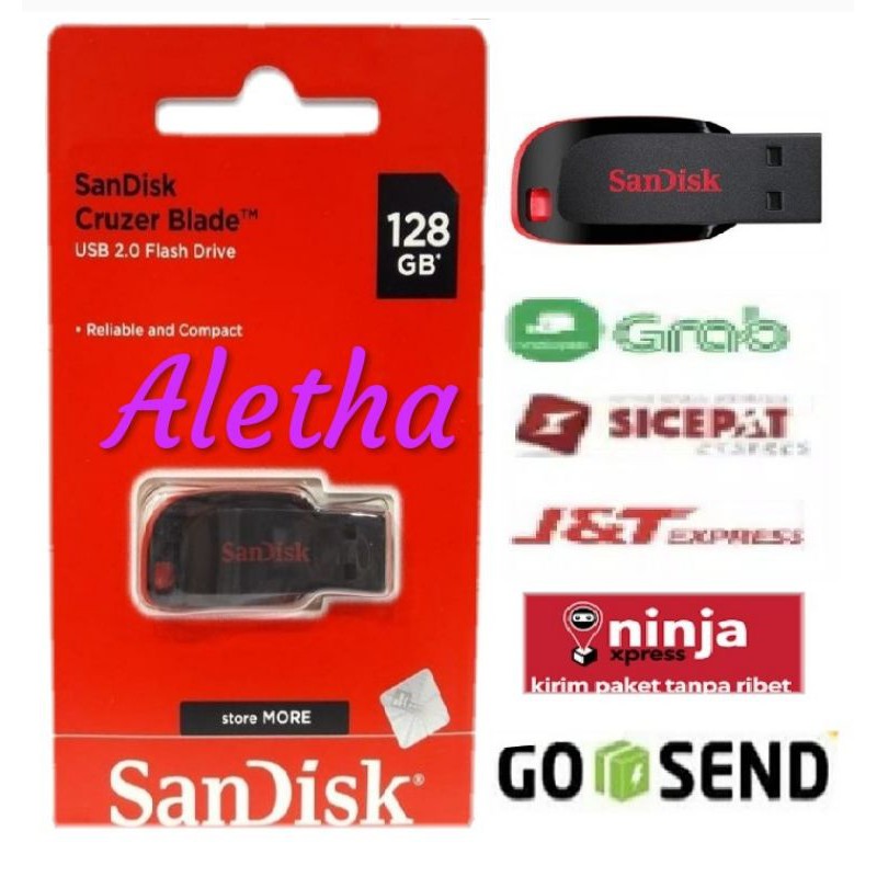 Flashdisk Sandisk USB 128 Gb Cruzer Blade. CZ50. 2.0.