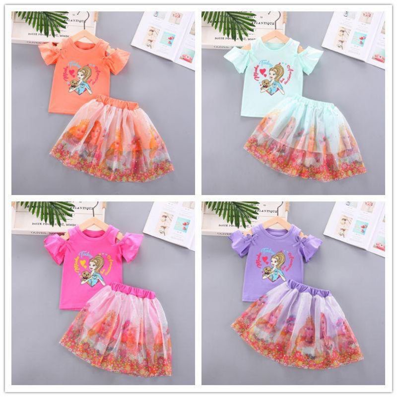 Set Rok tutu Atasan sabrina Import Usia 1-4 tahun