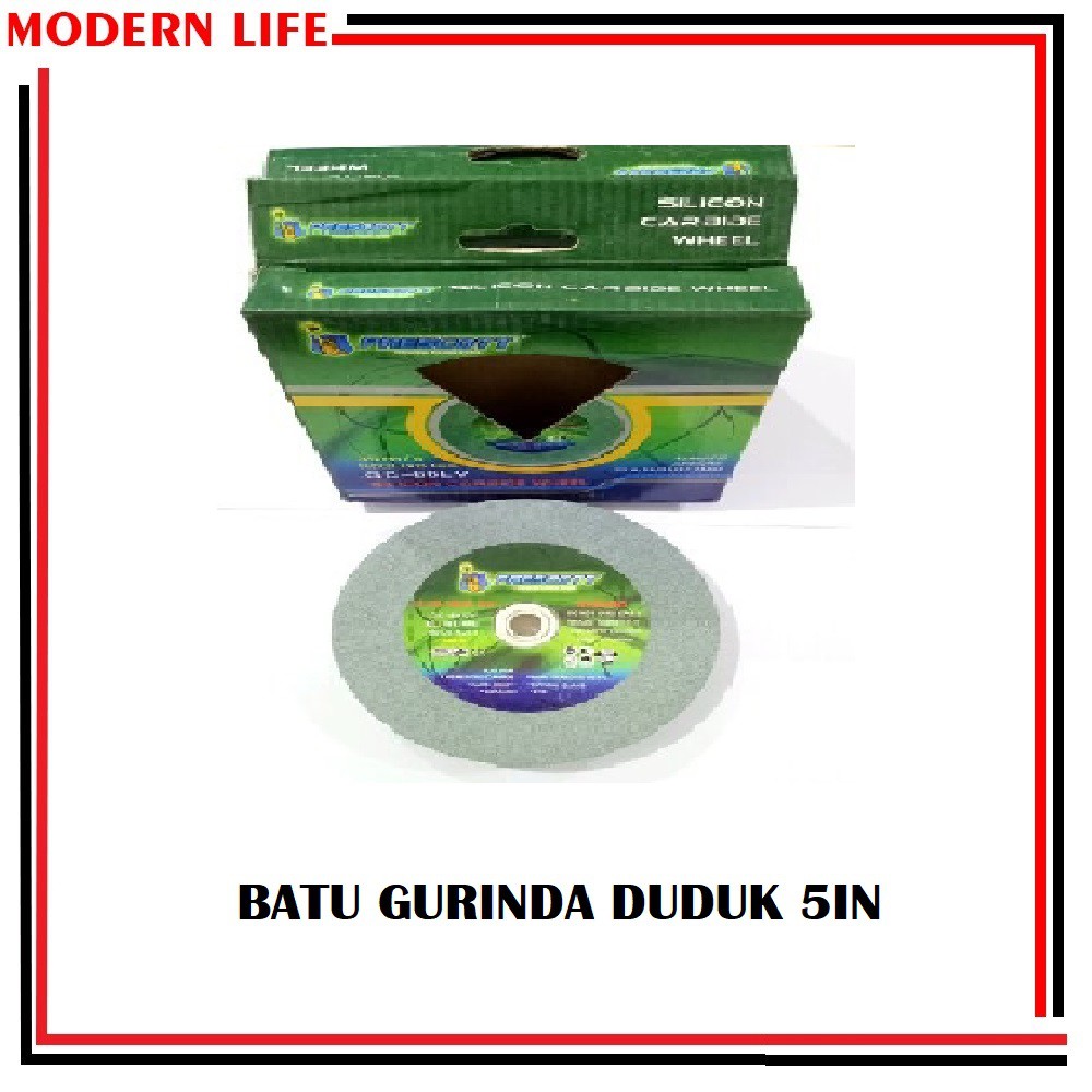 Batu Gurinda Duduk Green Silicon 5 In X 25 Mm X 25 Mm