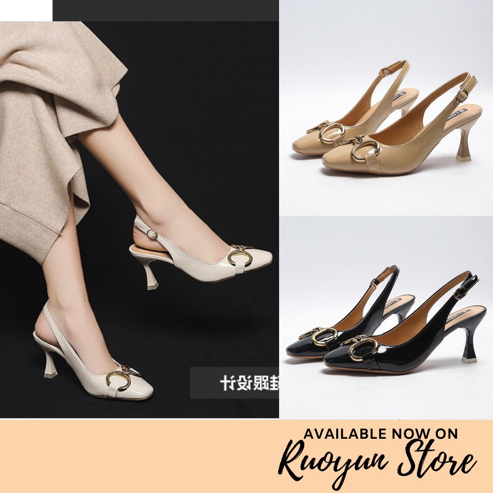 RYS - Secret Shackle Sepatu Hak Tali Fashion Casual/Kantoran - Ori Import