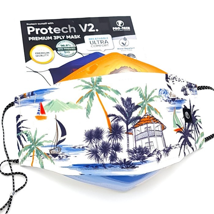 MASKER KAIN PROTECH V2 PREMIUM 3 PLY MASK MOTIF M234