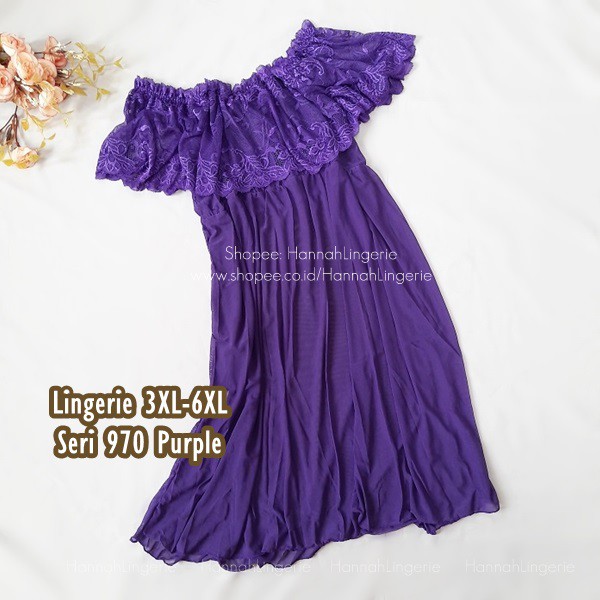 Original Lingerie 2XL 3XL 4XL 5XL 6XL Baju Tidur Seksi Cantik Hot Ukuran Besar Jumbo Big Size 970