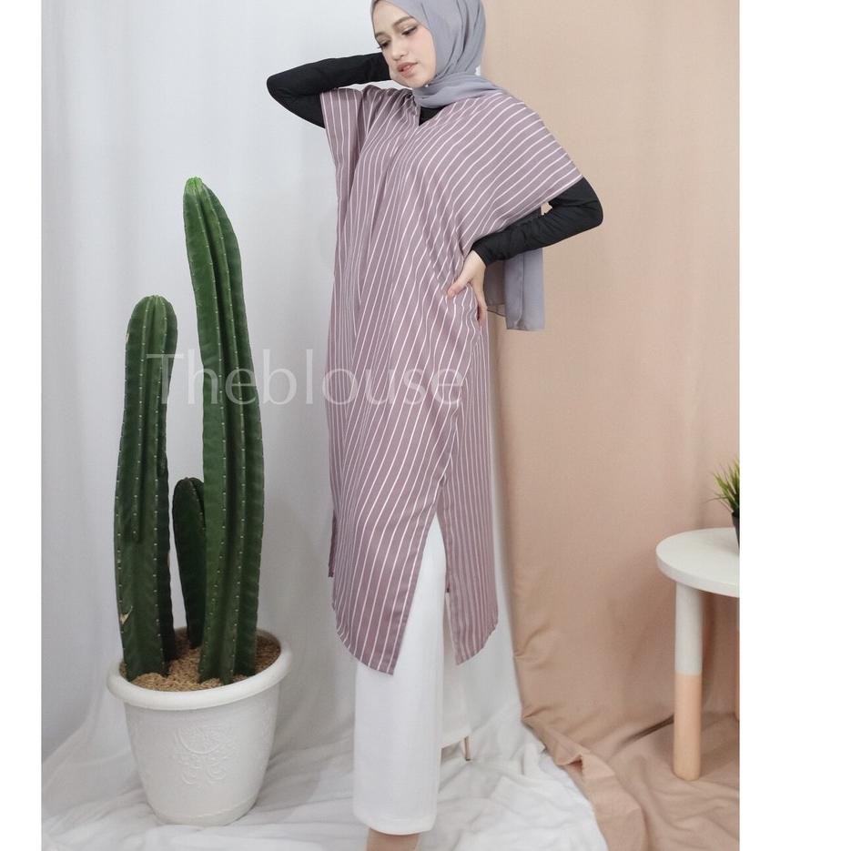 [ CVQ ] TUNIK HAMIDAH OBLONG KUPU KUPU SALUR WOLFIS PREMIUM KODE : J65 ✅