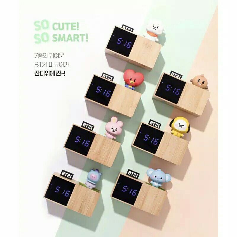 Baby BT21 Digital Clock