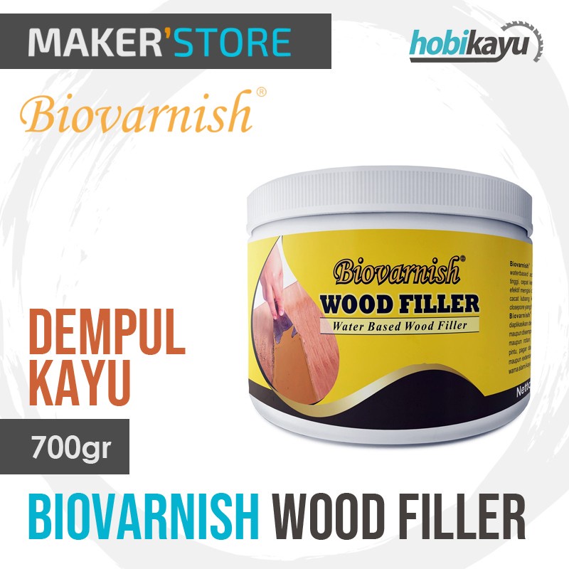 Dempul Kayu Biovarnish Wood Filler 700Gr water-based