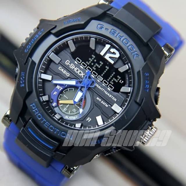 Jam Tangan Casio Gshock GR100 Jam Pria Water Resist Renang - Hitam tali Biru