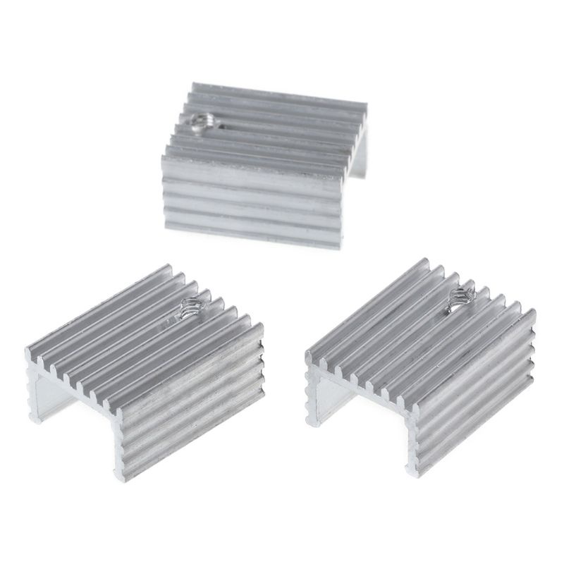 Bt 10pcs 20x15x10MM Aluminium TO-220 Heatsink Ke 220 Heat Sink Transistor Radiator TO220 Pendingin Cooling Pad