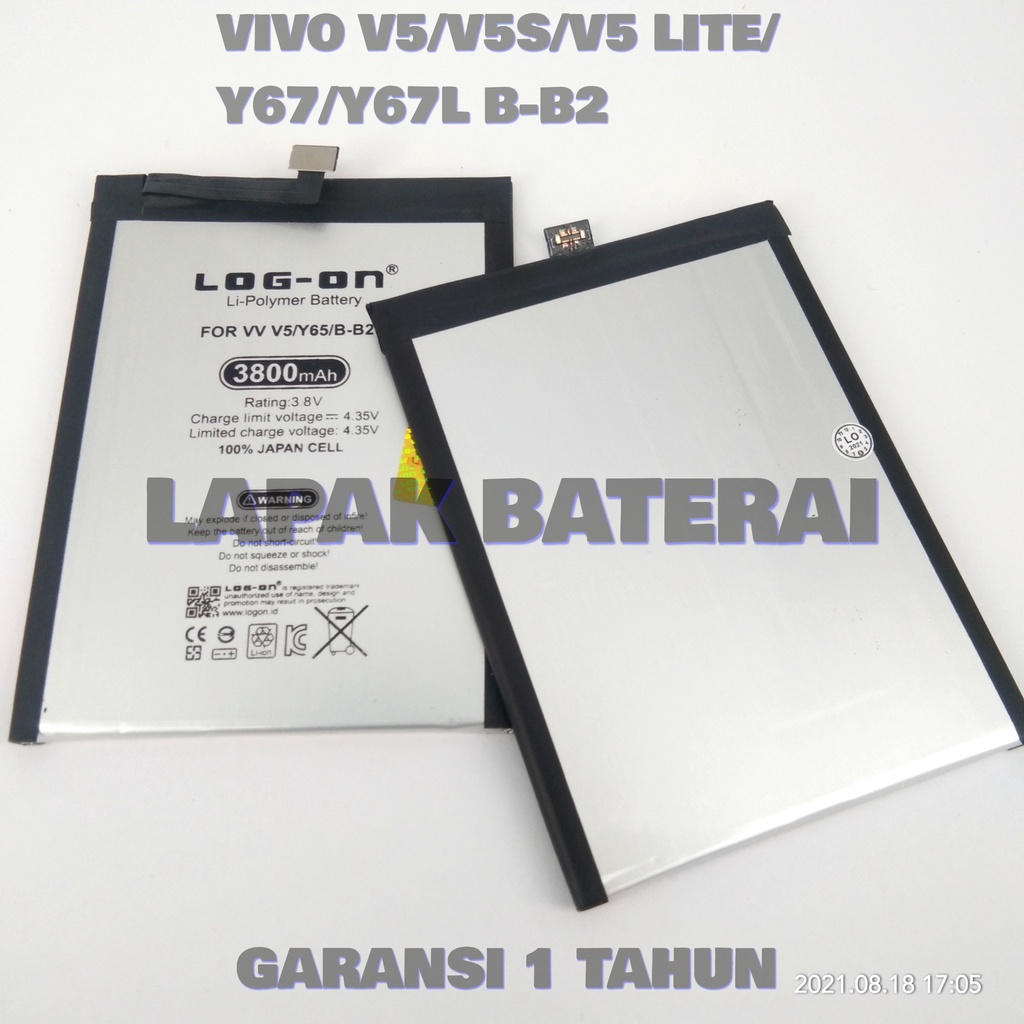 BATERAI VIVO V5 1601 - BB2 - B-B2 - LOG ON DOUBLE POWER