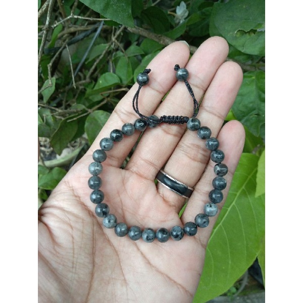 Gelang Batu Asli Natural Labradorite 6mm & 8mm