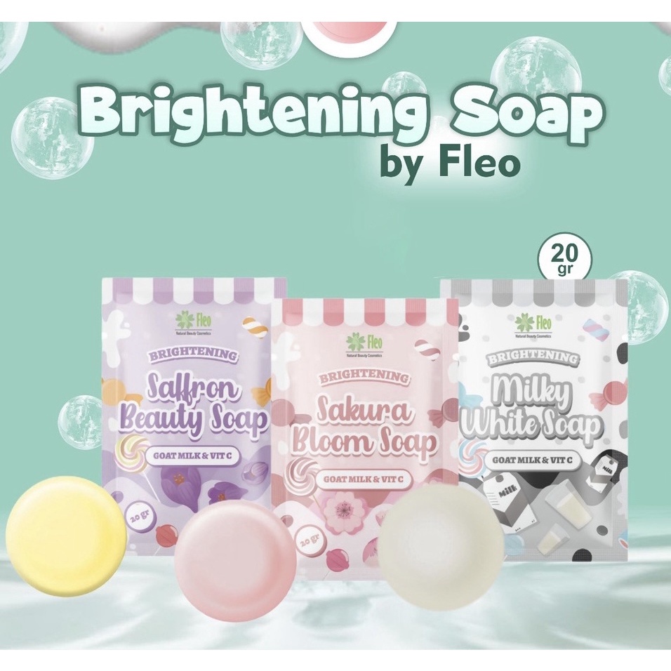 [READY] FLEO BRIGHTENING SOAP / SABUN MANDI PEMUTIH WAJAH DAN BADAN [FLEO SABUN]