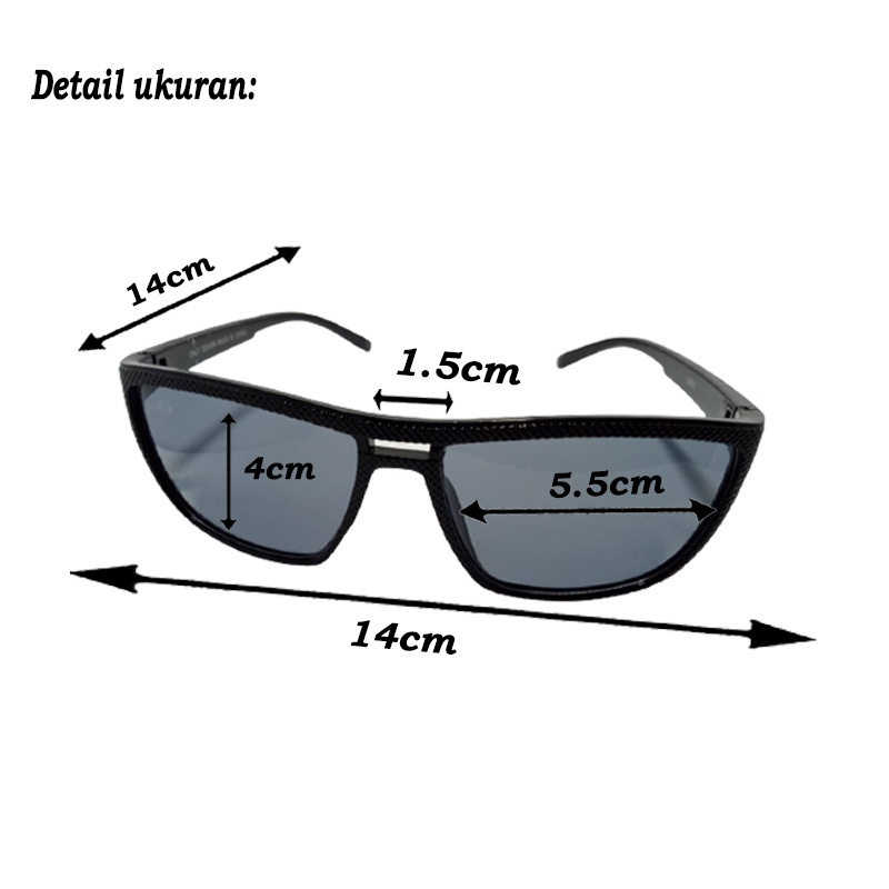 kacamata Hitam Pria Wanita Unisex Kaca mata Gaya Fashion Korea Sunglasses Unisex Model Premium Terbaru