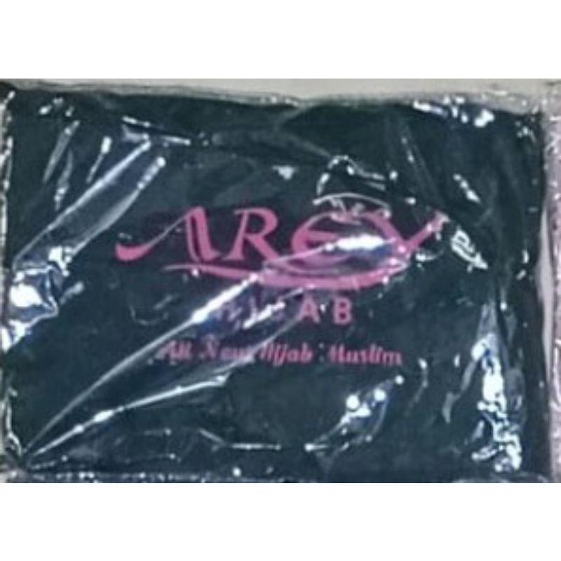 Arey Jilbab Instan Mecca list Jersey Irish-HIJAU BOTOL