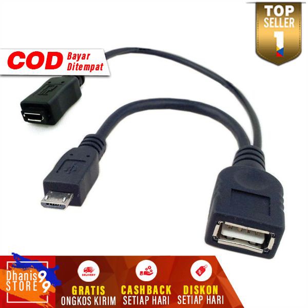 Kabel OTG Micro USB to Micro USB Female Murah Cable Konektor USB Female Komputer Aksesoris