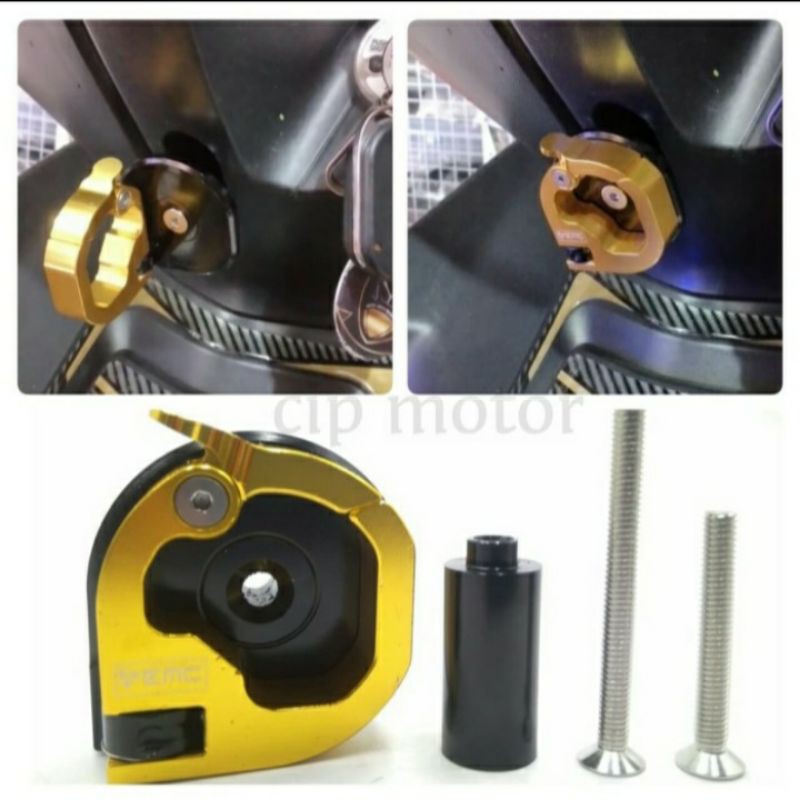 hook gantungan barang universal AEROX Connected 2016 - 2021 full CNC GMC