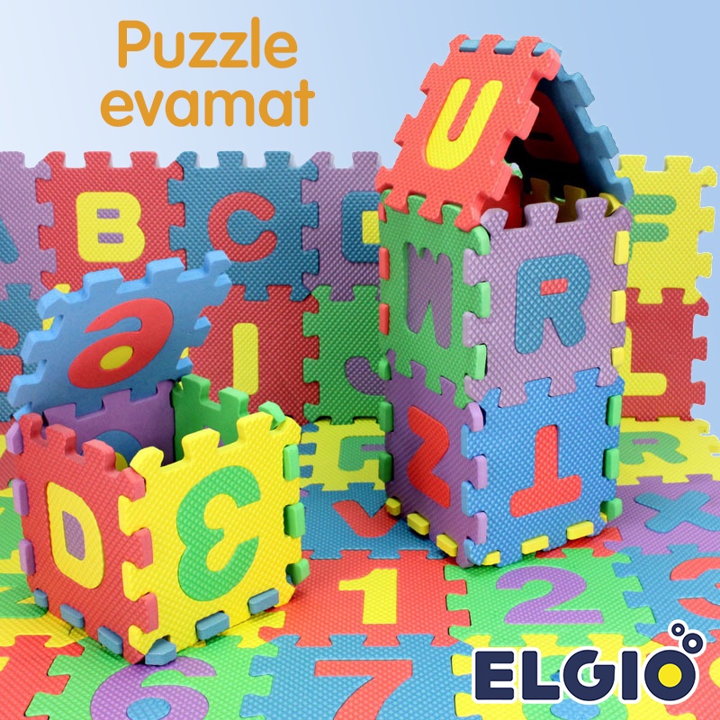 Eva Mat Puzzle Evamat Alfabet Huruf 36 pcs
