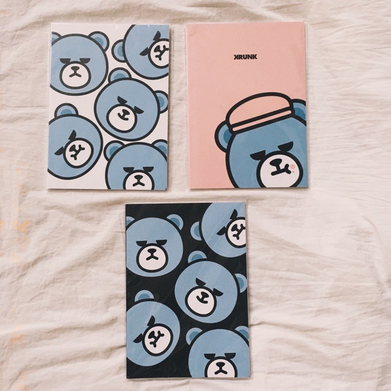 

KRUNK BLACKPINK A5 NOTEBOOK NOTE BOOK YG BUKU TULIS PINK CUTE TEDDY BEAR BERUANG MINIMALIS