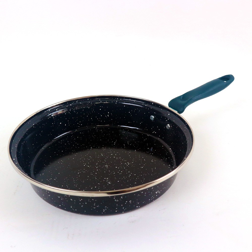 Frypan Enamel Marble 24 cm anti Gores