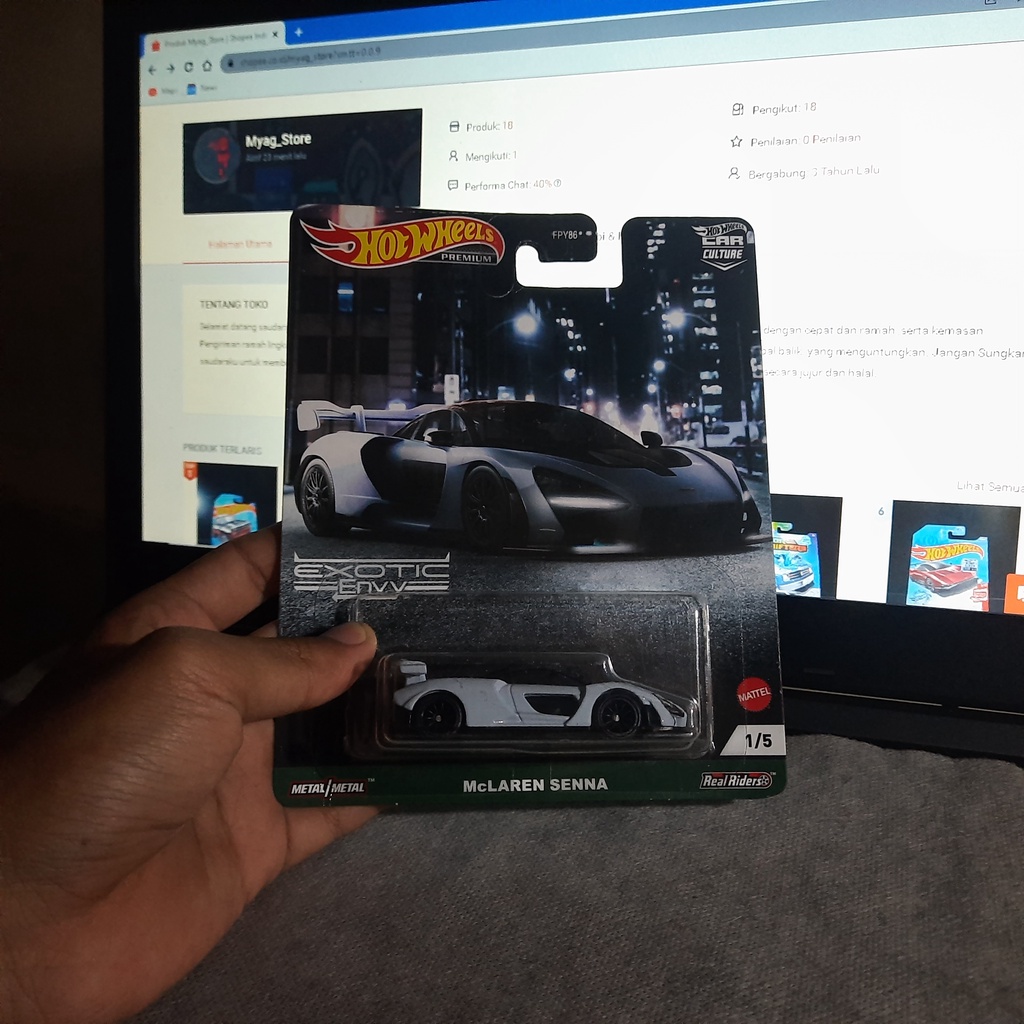 Hot wheels exotic envy McLaren senna premium