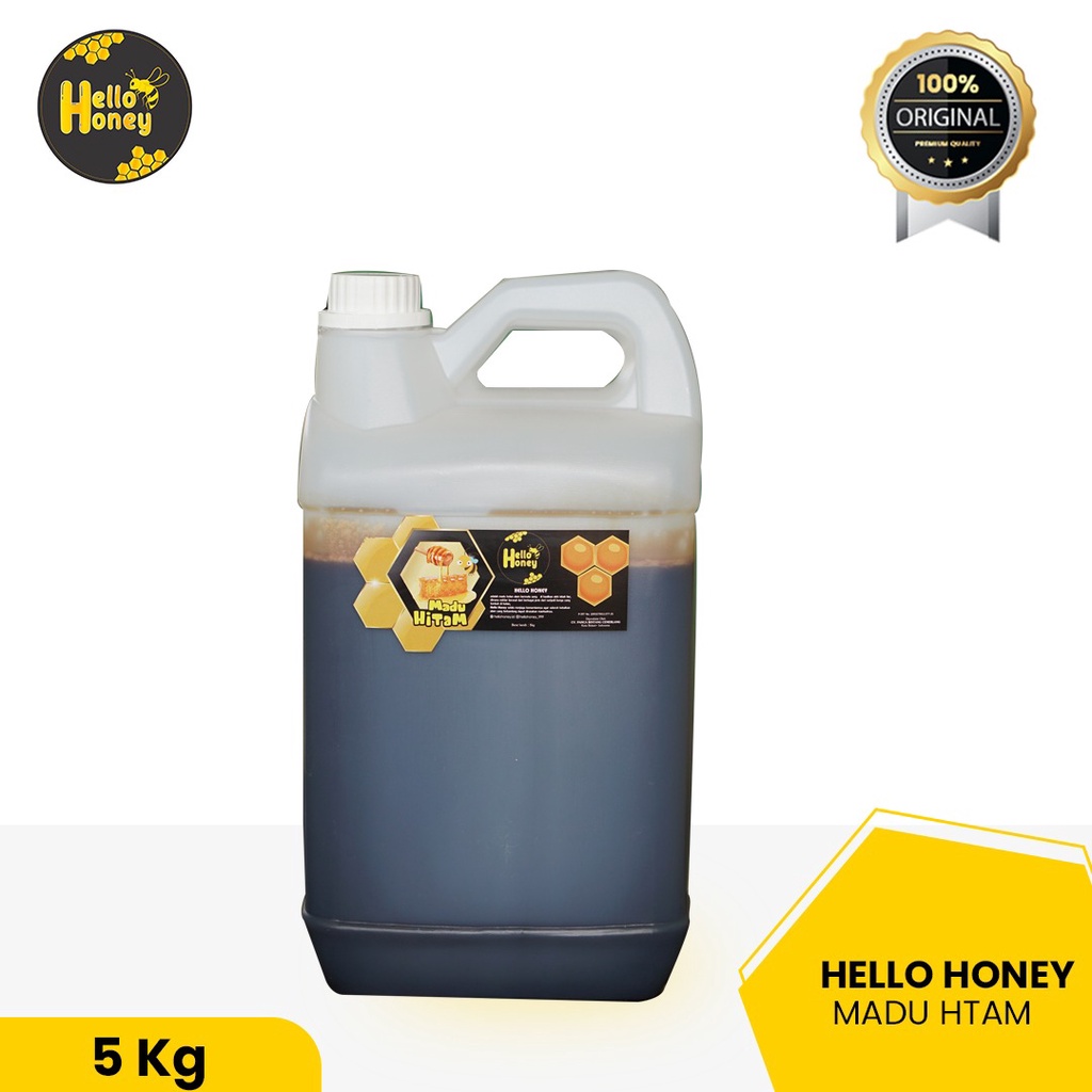

Madu Hitam Pahit Herbal Premium 5Kg - Madu Loka Natural Pure Honey