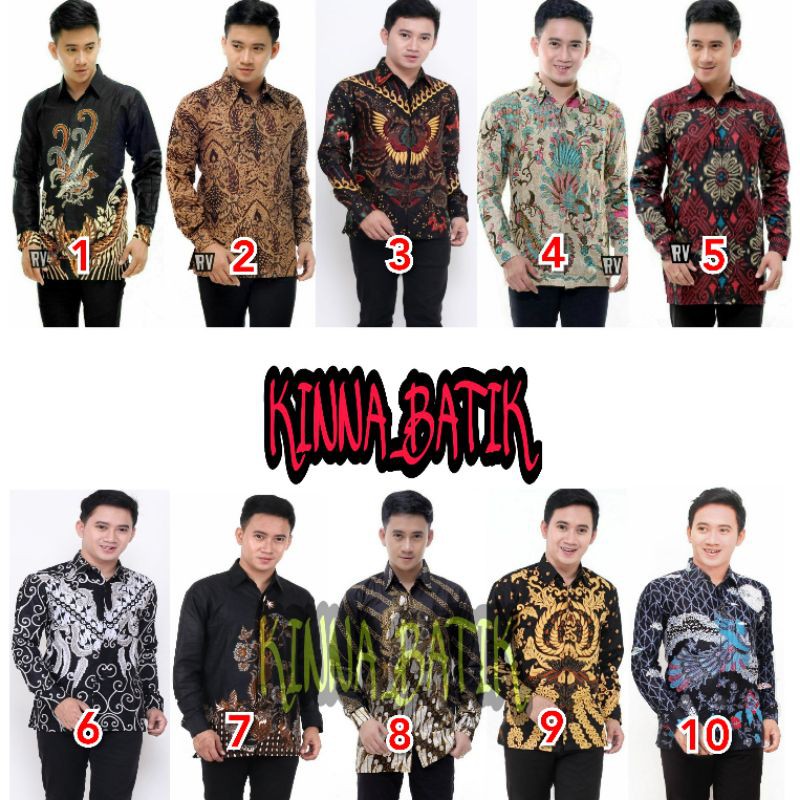 Bswart Batik Hrb003 Kenongo Hem Pendek Padi Pekalongan M L Xl Xxl Batik Pria Murah Modern Grosir