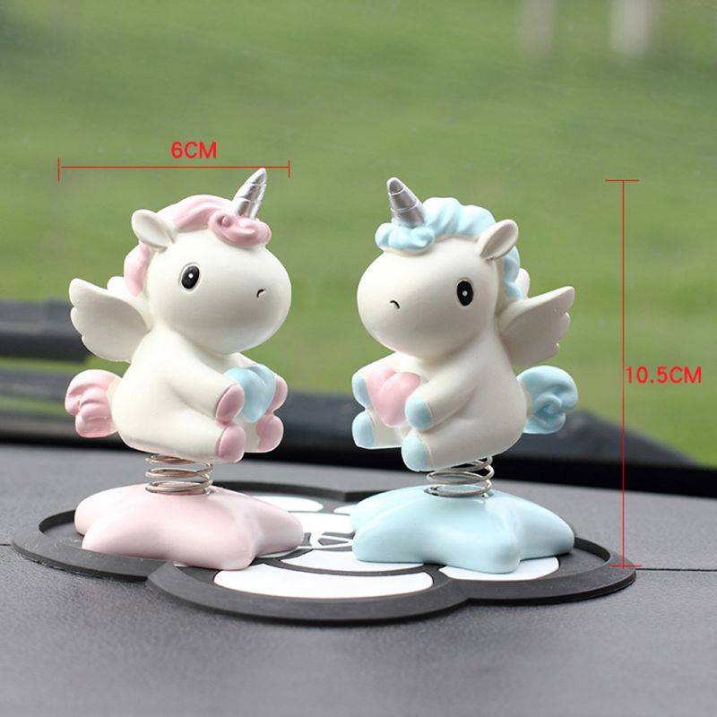 Little Pony Unicorn Pajangan Dashboard Mobil Dekorasi Bobble Head Kepala Goyang