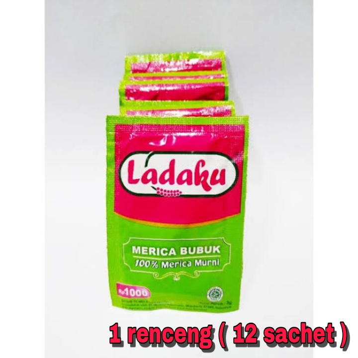 

ladaku merica bubuk per renceng isi ( 12 sachet )