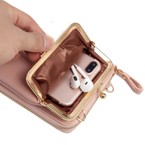 Dompet Tas Selempang Wanita Tali Panjang Dompet Handphone Style Wanita Korea