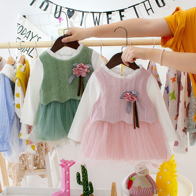 Dress Import Bayi Perempuan/ Gaun bayi/ Dress Anak