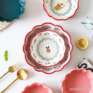 Mangkok Keramik Motif Buah Ceri Gaya Jepang Nordic Untuk Mangkok Keramik Motif Buah Ceri Gaya Jepang Nordic Untuk