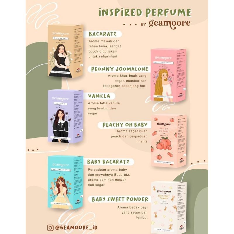 ❣Britans.id❣ GEAMOORE INSPIRED PERFUME 6ML X PANDALOVELY / Parfum Roll-1