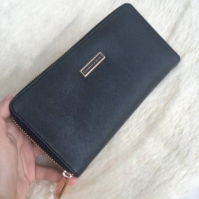 Tas Wanita | Tas Branded | Tas Cewek | Ck Zip Wallet - Hitam