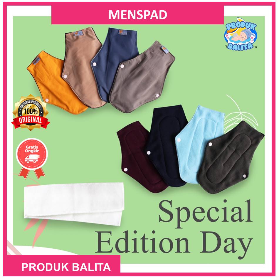 Menspad Faaza Day Special Edition Harga Per Pack / Menspad murah / Pembalut Kain Cuci Ulang