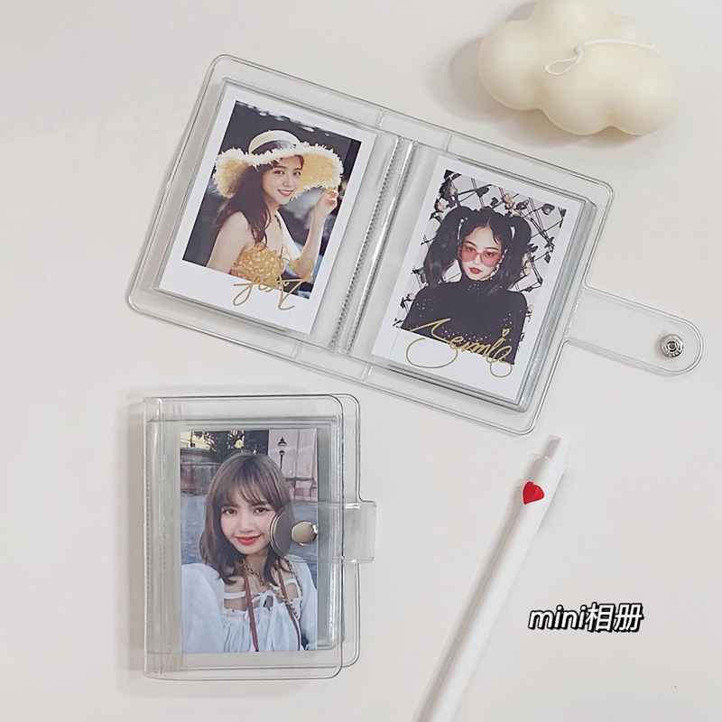 Ins simple transparent photo album 3 inch Postcard Polaroid star photo card to store this star chasing girl