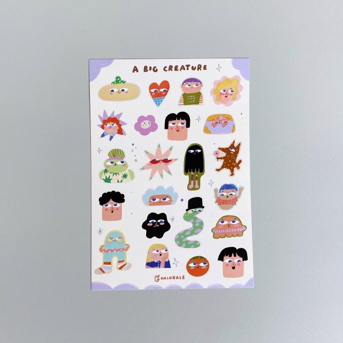 

(BISA COD) Halobale Big Sticker Sheet EKSLUSIF Kode 324