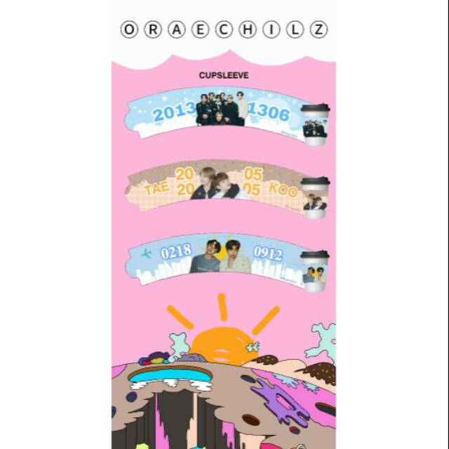 (READY STOCK) CUPSLEEVE FANKIT TAEKOOK/OT7
