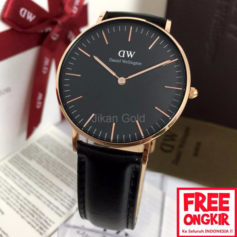 Daniel Wellington women classic rosegold black 36mm original