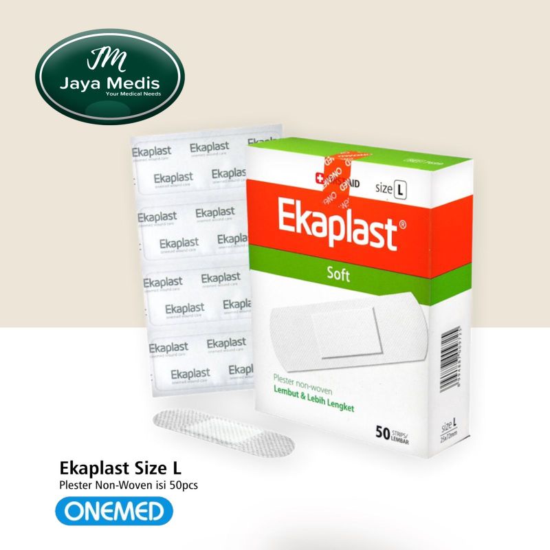 Ekaplast Plester Luka Non Woven Size L - Onemed 1 Box 50 Lembar