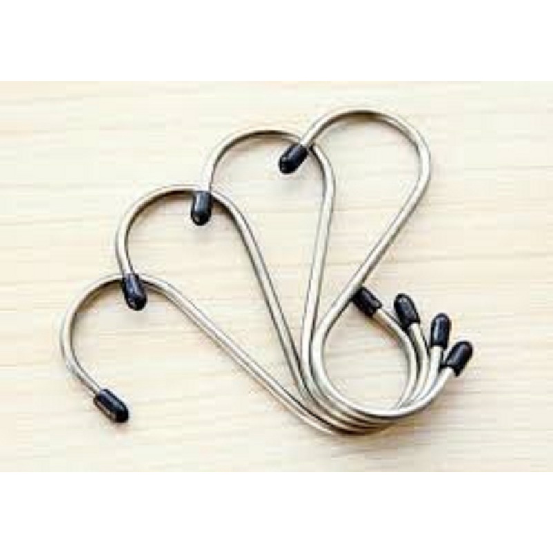 GANTUNGAN DAPUR  CANTOLAN SERBAGUNA MODEL &quot;S&quot;  HOOK ( 4 PCS ) - 7 cm