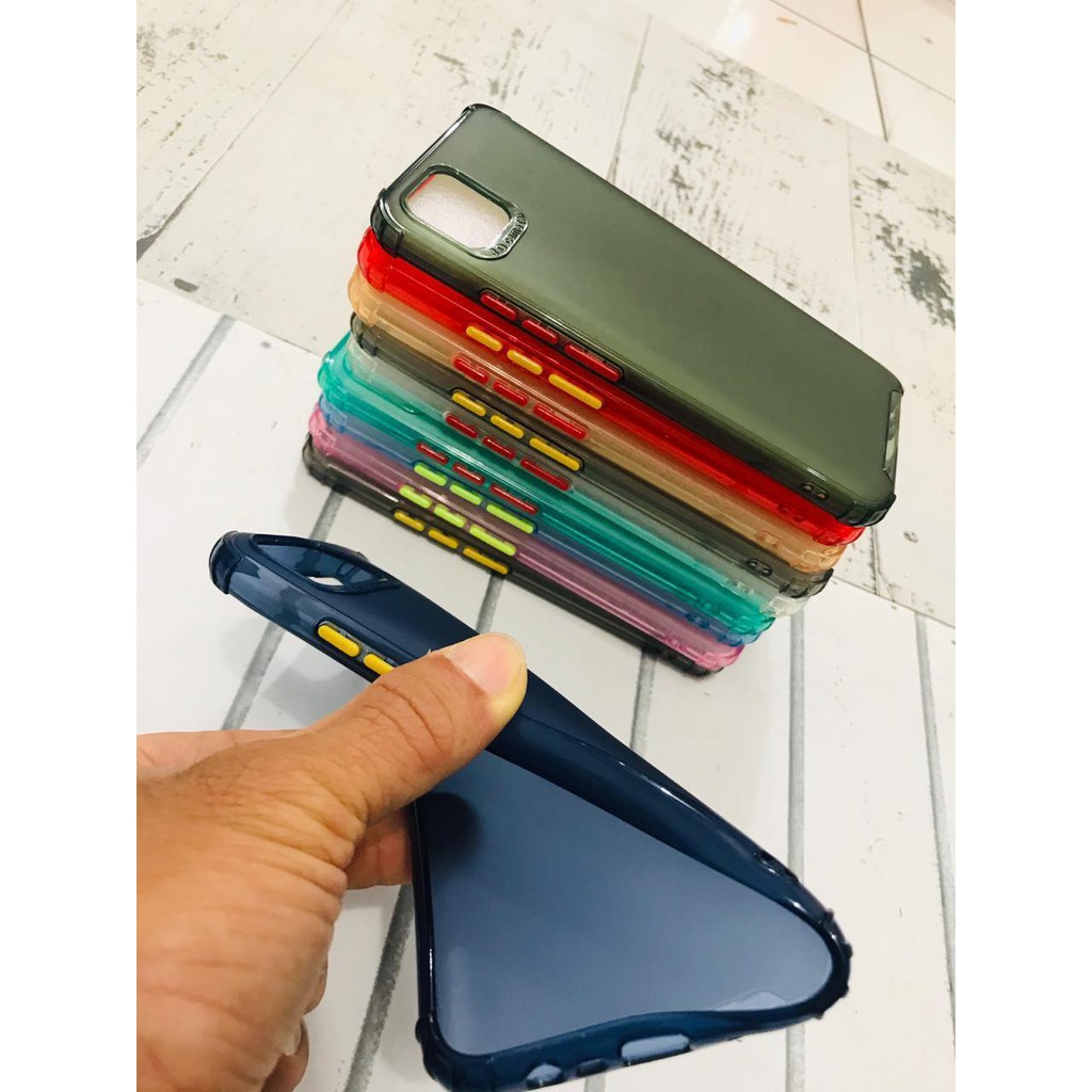 Soft Case Redmi 9C 6.53 inchi TPU Button Color Transparan Pelindung Kamera